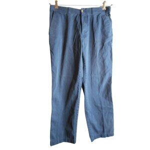 M&S Navy Blue Chino Pants Sz 32 Marks & Spencer
